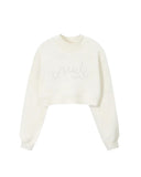 Nude Project Crewneck Lacy Cropped White one-kickz