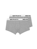 Nude Project Essential Boxer 2Pack Grey Melange Nude Project One Kickz