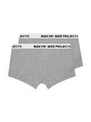 Nude Project Essential Boxer 2Pack Grey Melange one-kickz