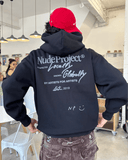Nude Project Global Soon Zip-up Hoodie Black one-kickz