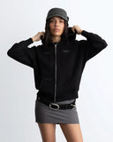 Nude Project Global Soon Zip-up Hoodie Black one-kickz