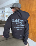 Nude Project Global Soon Zip-up Hoodie Black one-kickz