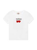 Nude Project Juicy Cherry Baby Tee White one-kickz