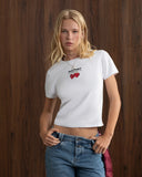 Nude Project Juicy Cherry Baby Tee White