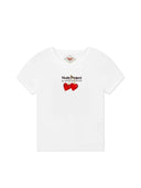 Nude Project Juicy Cherry Baby Tee White