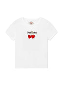 Nude Project Juicy Cherry Baby Tee White one-kickz