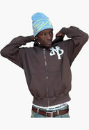 Nude Project Kill Bill Zip-up Hoodie Brown one-kickz