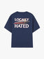 Nude Project Locally Hated Tee Navy one-kickz