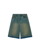 Nude Project Old Baggy Denim Shorts Indigo one-kickz