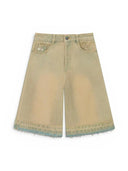 Nude Project Old Baggy Denim Shorts Sand Wash one-kickz
