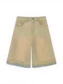 Nude Project Old Baggy Denim Shorts Sand Wash one-kickz
