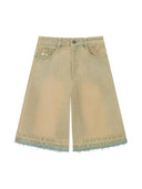 Nude Project Old Baggy Denim Shorts Sand Wash one-kickz