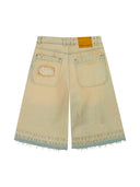 Nude Project Old Baggy Denim Shorts Sand Wash one-kickz