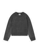 Nude Project Perfect Cropped Knit Sweater Ash one-kickz