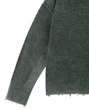Nude Project Perfect Cropped Knit Sweater Dark Green one-kickz