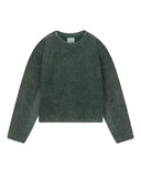 Nude Project Perfect Cropped Knit Sweater Dark Green one-kickz