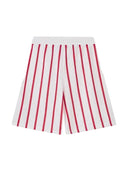 Nude Project Red Stripes White Mesh Short