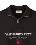 Nude Project Sport Quarter-Zip Black
