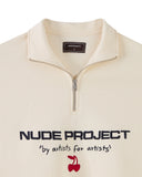 Nude Project Sport Quarter-Zip Marshmallow one-kickz
