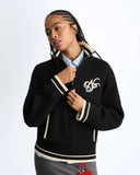 Nude Project Ying-Yang Quarter Zip-Knit Black