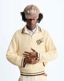 Nude Project Ying-Yang Quarter Zip-Knit off-white