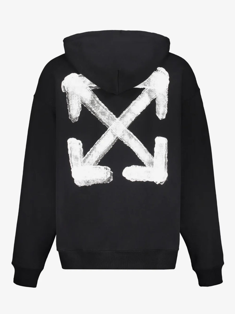OFF-WHITE 3D Spray Arrow Skate Hoodie Black