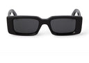 OFF-WHITE Arthur Rectangle Sunglasses Black/Dark Grey OERI127S24PLA0011007-FR one-kickz