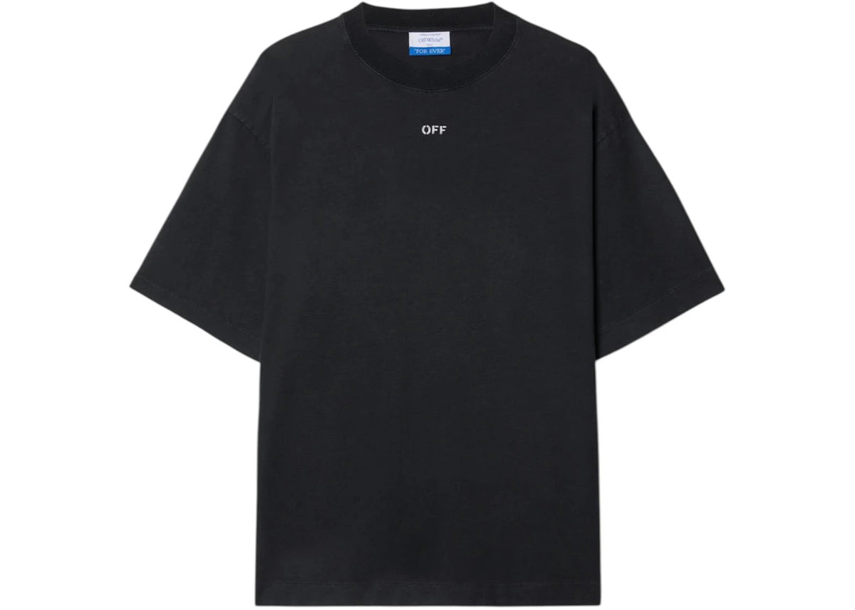OFF-WHITE BW S Matthew Skate S/S Tee Black