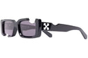 OFF-WHITE Cady Cut-Out Rectangular Frame Sunglasses Black/White/Grey SS22 one-kickz