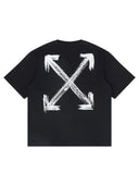 OFF-WHITE Chalk Arrow Skate Fit Tee Black one-kickz
