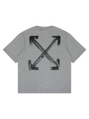 OFF-WHITE Chalk Arrow Skate Fit Tee Heather Grey one-kickz