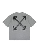OFF-WHITE Chalk Arrow Skate Fit Tee Heather Grey