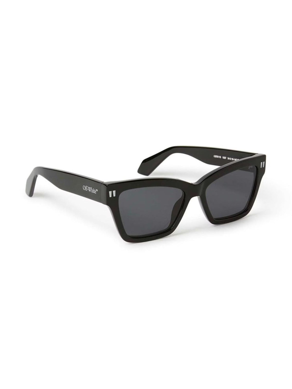 OFF-WHITE Cincinnati Square Sunglasses Black/Dark Grey (OERI110S24PLA0011007-FR)