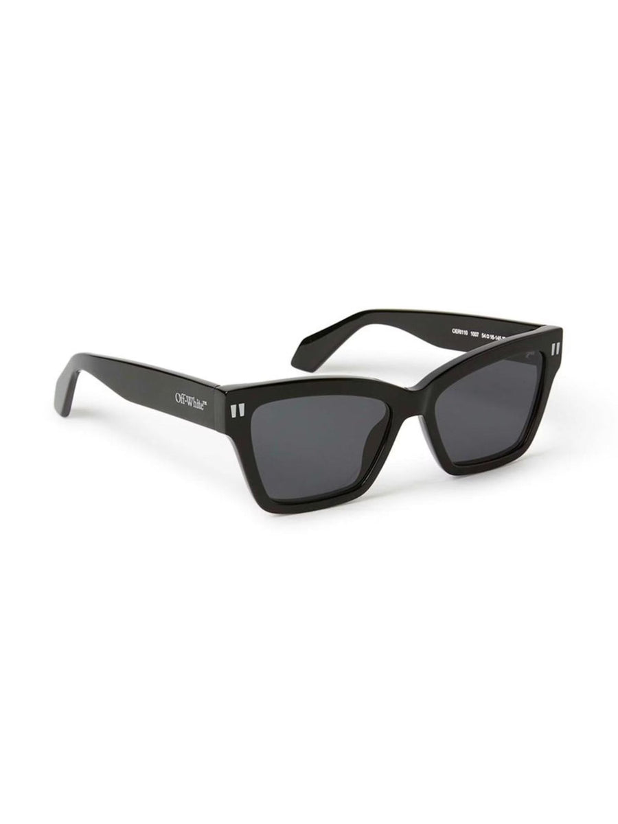 OFF-WHITE Cincinnati Square Sunglasses Black/Dark Grey (OERI110S24PLA0011007-FR)