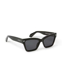 OFF-WHITE Cincinnati Square Sunglasses Black/Dark Grey (OERI110S24PLA0011007-FR)