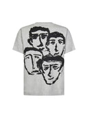 OFF-WHITE Faces Slim Fit Tee Grey OFF-WHITE One Kickz