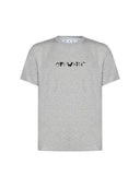 OFF-WHITE Faces Slim Fit Tee Grey one-kickz