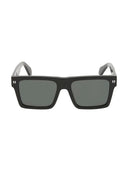 OFF-WHITE Lawton Square Sunglasses Black/Dark Grey OERI109S24PLA0011007-FR one-kickz