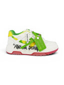 OFF-WHITE Out Of Office OOO "For Walking" Low Tops White Multicolor Women's one-kickz