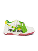 OFF-WHITE Out Of Office OOO "For Walking" Low Tops White Multicolor Women's one-kickz