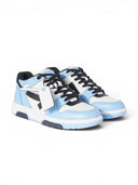 OFF-WHITE Out Of Office OOO Low Tops Light Blue Black Women's one-kickz