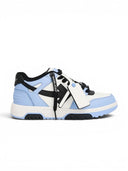 OFF-WHITE Out Of Office OOO Low Tops Light Blue Black Women's one-kickz
