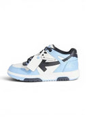 OFF-WHITE Out Of Office OOO Low Tops Light Blue Black Women's one-kickz