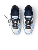OFF-WHITE Out Of Office OOO Low Tops Light Blue Black Women's one-kickz