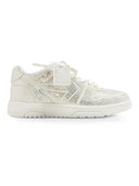 OFF-WHITE Out Of Office OOO Low Tops Strass Crystal Embellished White one-kickz