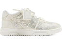 OFF-WHITE Out Of Office OOO Low Tops Strass Crystal Embellished White one-kickz