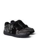 OFF-WHITE Out Of Office OOO Low Tops Strass Crystal Embellished Black