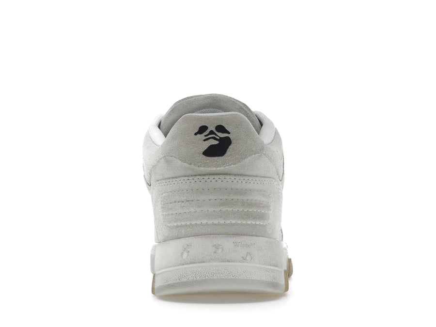 OFF-WHITE Out Of Office OOO Low Tops Vintage Suede Destressed White