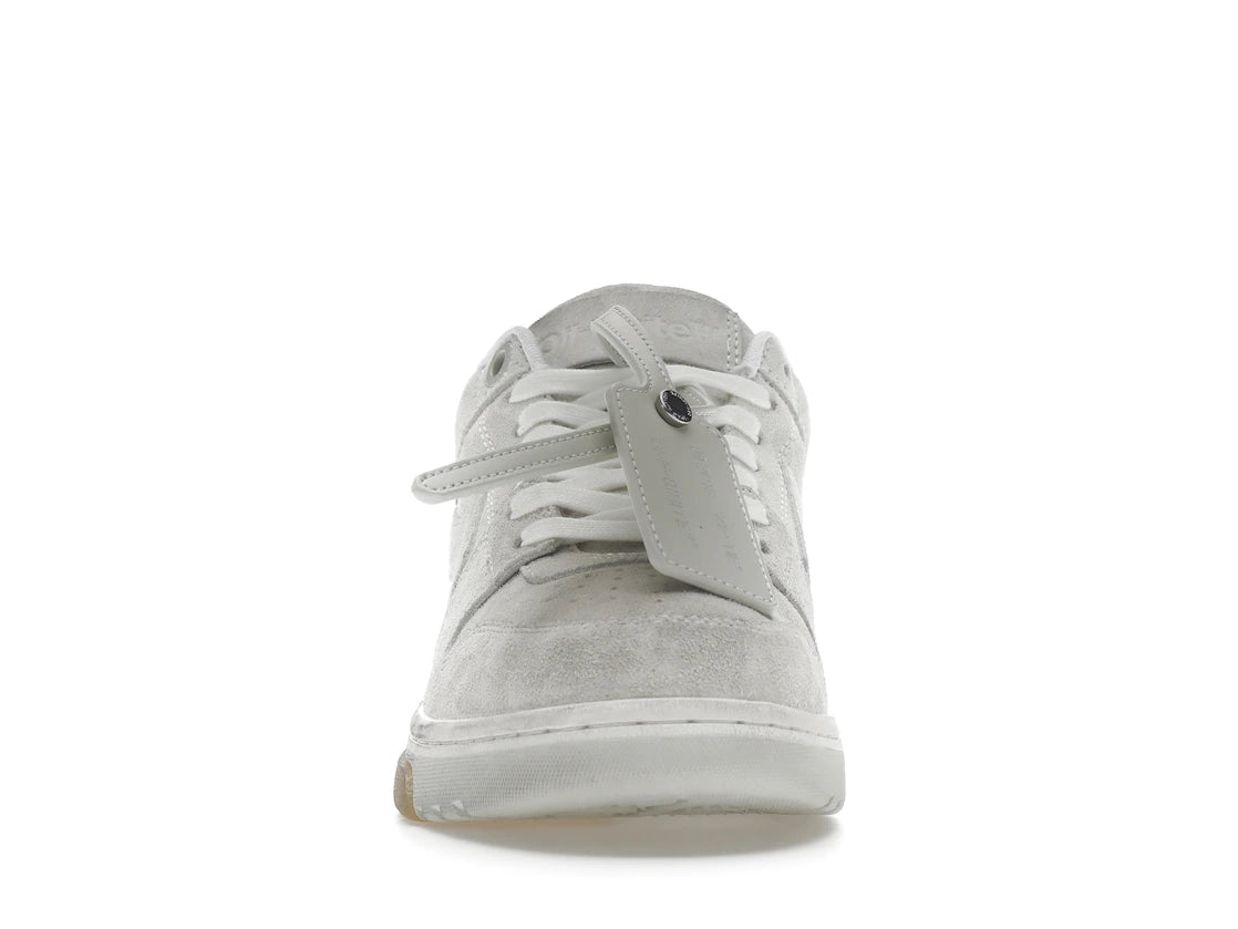 OFF-WHITE Out Of Office OOO Low Tops Vintage Suede Destressed White