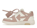 OFF-WHITE Out Of Office "OOO" Low Tops White Pink Women's one-kickz